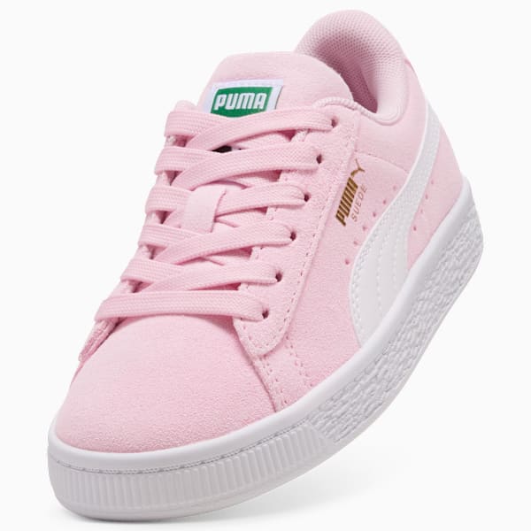 Tenis para niños Suede Classic, Pink Lady-PUMA White, extralarge