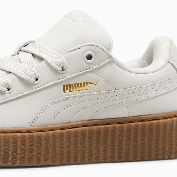 FENTY x PUMA Creeper Phatty Earth Tone Big Kids' Sneakers, Warm White-PUMA Gold-Gum, extralarge