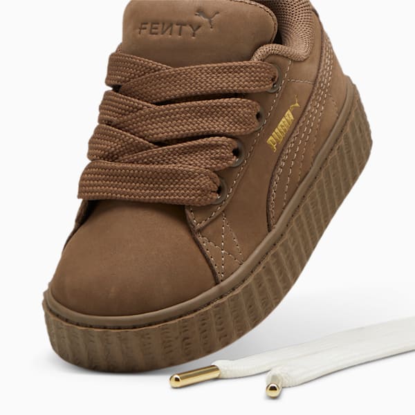 FENTY x PUMA Creeper Phatty Earth Tone Toddlers' Sneakers, Totally Taupe-PUMA Gold-Warm White, extralarge-AUS