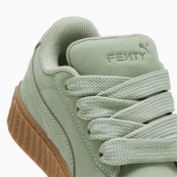 FENTY x PUMA Creeper Phatty Earth Tone Toddlers' Sneakers, Green Fog-PUMA Gold-Gum, extralarge-AUS