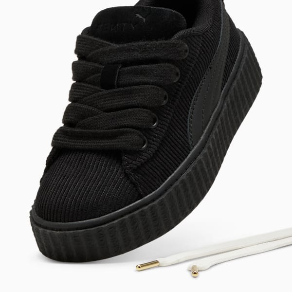 FENTY x PUMA Creeper Phatty In Session Little Kids' Sneakers, PUMA Black-PUMA Gold, extralarge