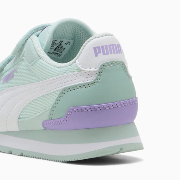 Tenis para niños pequeños ST Runner v4 Mesh, Peaceful Blue-PUMA White-Modern Mint-Lavender Alert, extralarge