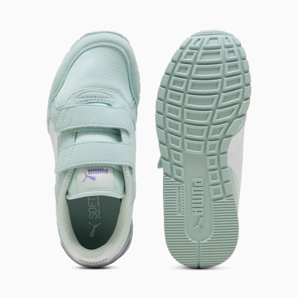 Tenis para niños pequeños ST Runner v4 Mesh, Peaceful Blue-PUMA White-Modern Mint-Lavender Alert, extralarge