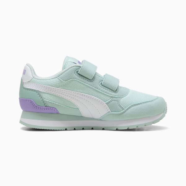 Tenis para niños pequeños ST Runner v4 Mesh, Peaceful Blue-PUMA White-Modern Mint-Lavender Alert, extralarge