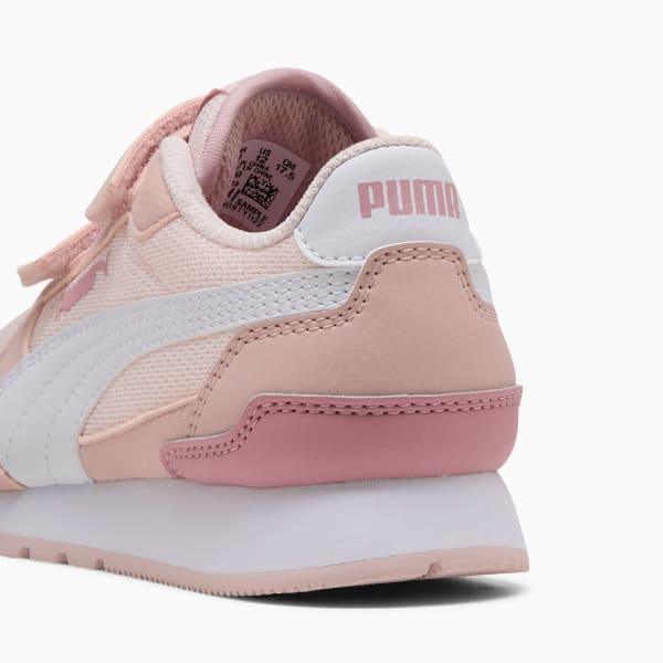 Sneakers en maille ST Runner v4 Enfant, Jasmine Flower-PUMA White-Mauve Mist-Poised Pink, extralarge
