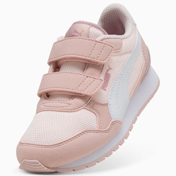 ST Runner v4 Mesh Little Kids' Sneakers, Jasmine Flower-PUMA White-Mauve Mist-Poised Pink, extralarge