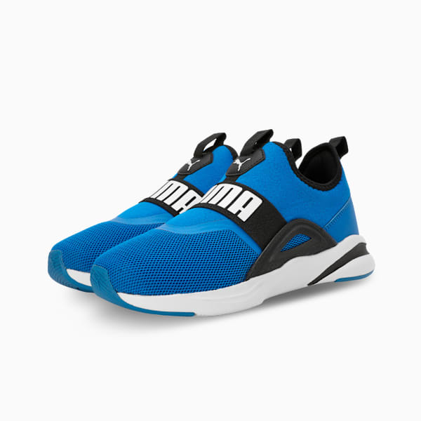 Softride Rift Evo Slip-On Youth Shoes, PUMA Team Royal-PUMA Black-PUMA White, extralarge-IND