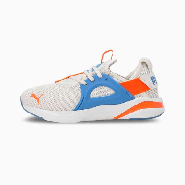 Softride Rift Swift Kicks Youth Sneakers, Vapor Gray-Blue Skies-Rickie Orange, extralarge-IND