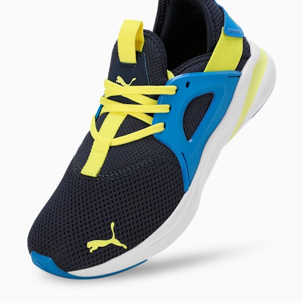 Softride Rift Youth's soft cushioning Sneakers, Club Navy-Hyperlink Blue-Yellow Burst, extralarge-IND