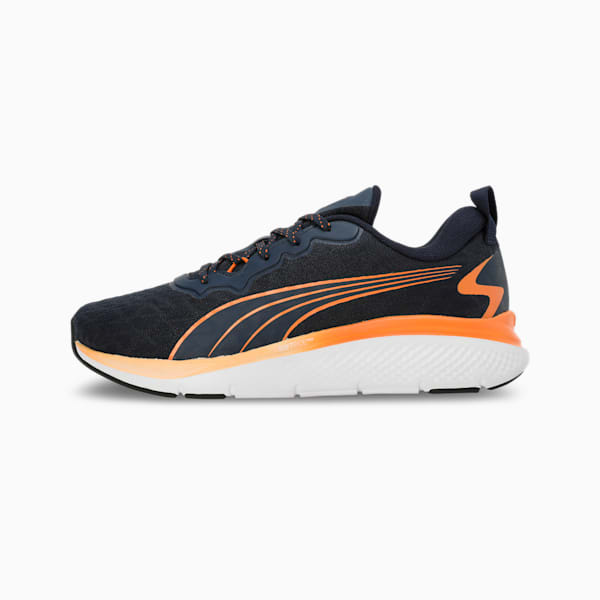 Softride Pro Echo Rousing Youth Running Shoes, Club Navy-Bright Melon-PUMA White, extralarge-IND