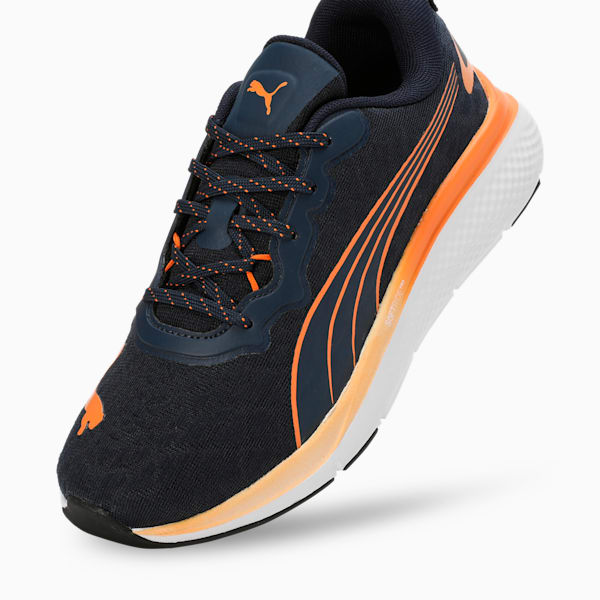 Softride Pro Echo Rousing Youth Running Shoes, Club Navy-Bright Melon-PUMA White, extralarge-IND