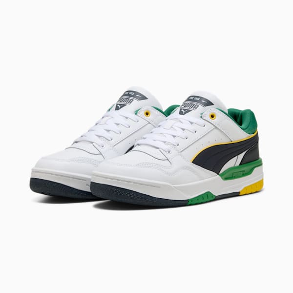 Tenis Rebound Retro, PUMA White-Archive Green-New Navy, extralarge