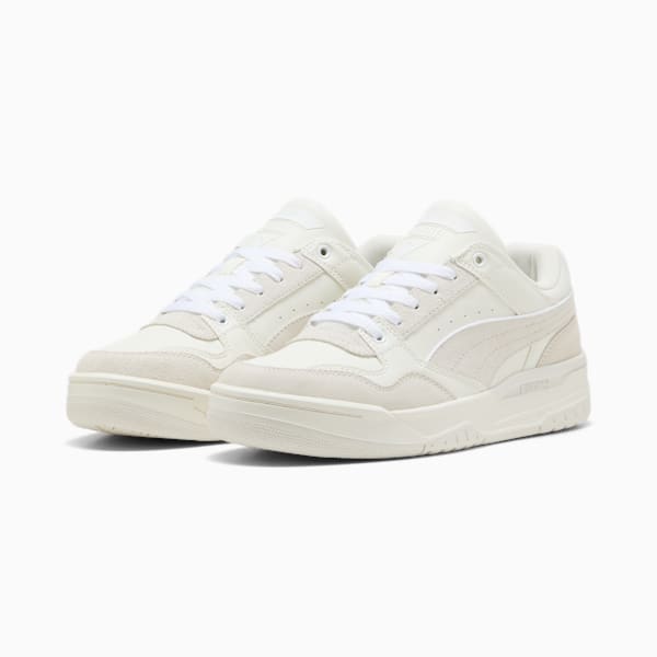 Tenis Rebound Retro Gamuza, Warm White-Vapor Gray-PUMA White, extralarge