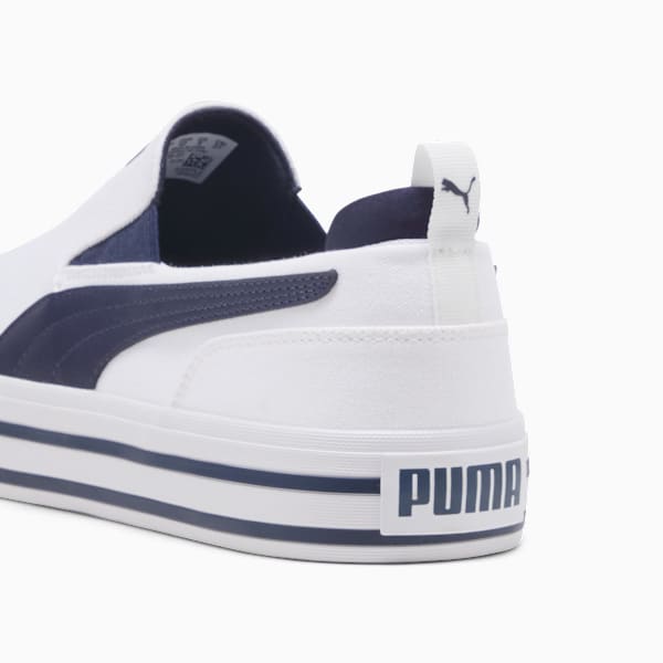 Tenis tipo tenis Court Classic Vulc, PUMA White-New Navy, extralarge