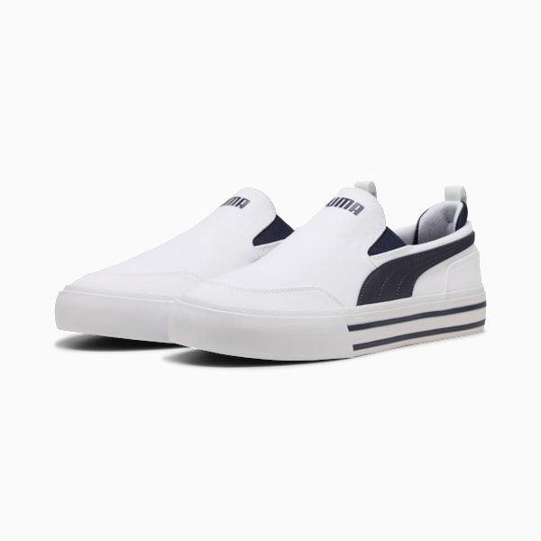 Tenis tipo tenis Court Classic Vulc, PUMA White-New Navy, extralarge