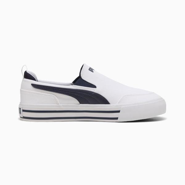 Tenis tipo tenis Court Classic Vulc, PUMA White-New Navy, extralarge