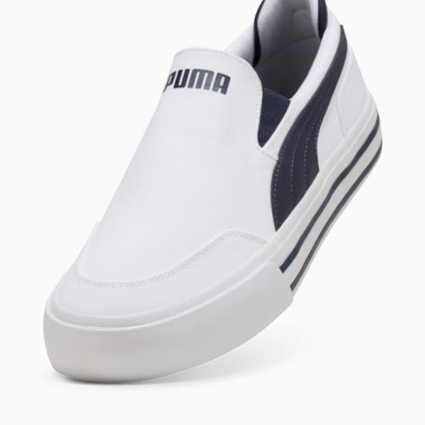Tenis tipo tenis Court Classic Vulc, PUMA White-New Navy, extralarge