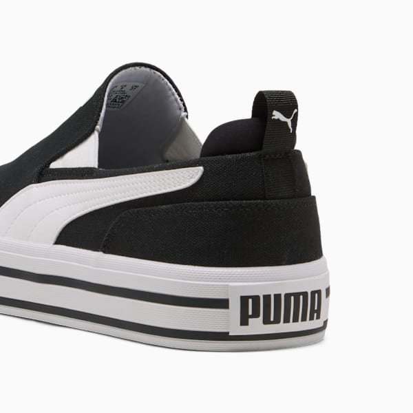 Court Classic Vulc SlipOn Sneakers Unisex, PUMA Black-PUMA White, extralarge