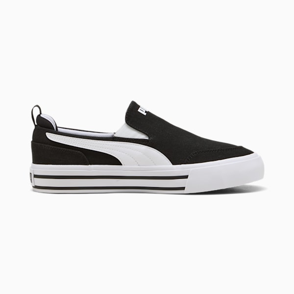 ユニセックス コート クラシック バルク スリッポン スニーカー, PUMA Black-PUMA White, extralarge-JPN