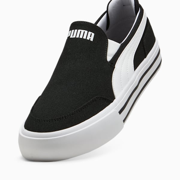 ユニセックス コート クラシック バルク スリッポン スニーカー, PUMA Black-PUMA White, extralarge-JPN