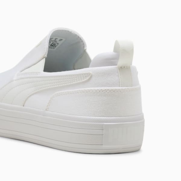 ユニセックス コート クラシック バルク スリッポン スニーカー, PUMA White-PUMA White, extralarge-JPN