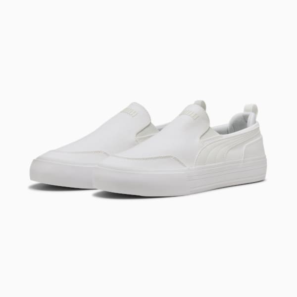 ユニセックス コート クラシック バルク スリッポン スニーカー, PUMA White-PUMA White, extralarge-JPN