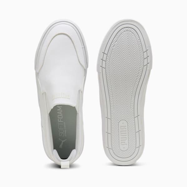 ユニセックス コート クラシック バルク スリッポン スニーカー, PUMA White-PUMA White, extralarge-JPN