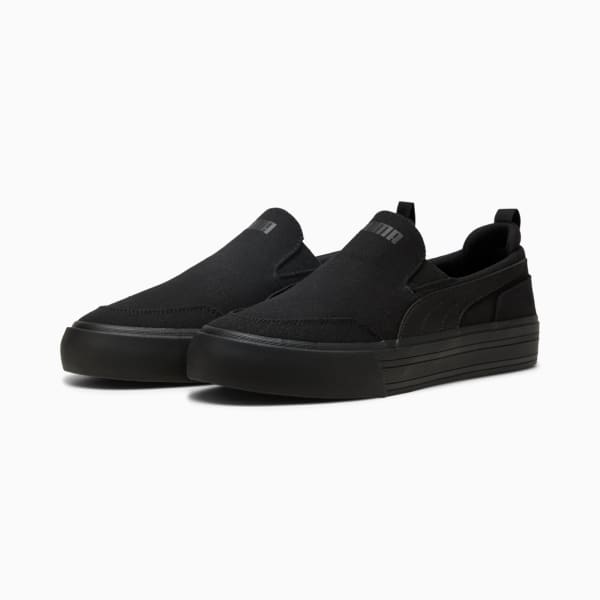 Court Classic Vulc SlipOn Sneakers Unisex, PUMA Black-PUMA Black, extralarge