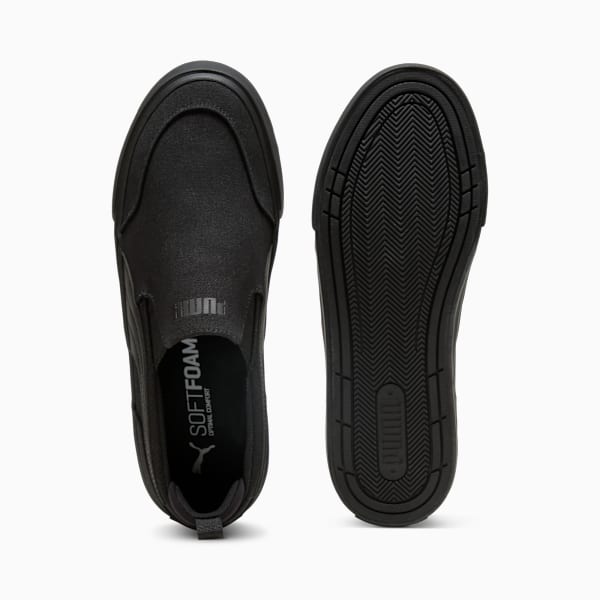Court Classic Vulc SlipOn Sneakers Unisex, PUMA Black-PUMA Black, extralarge