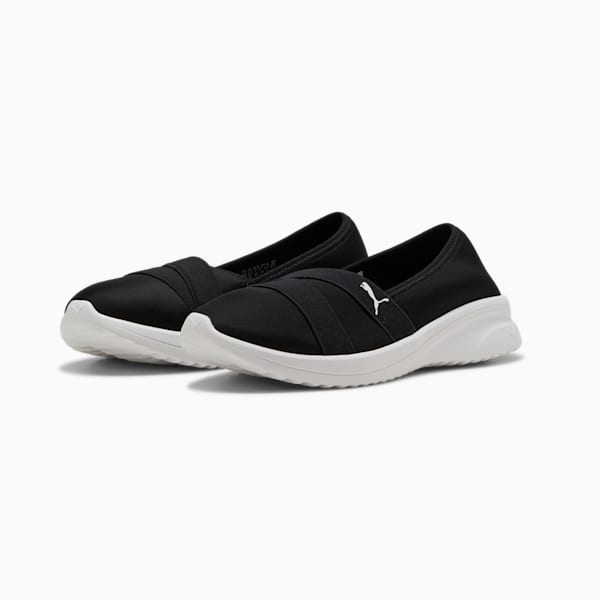 Adelina 2 Women's Slip-On Shoes, PUMA Black-PUMA White, extralarge