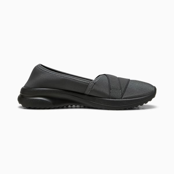 Adelina 2 Women's Slip-On Shoes, Shadow Gray-PUMA Silver-PUMA Black, extralarge