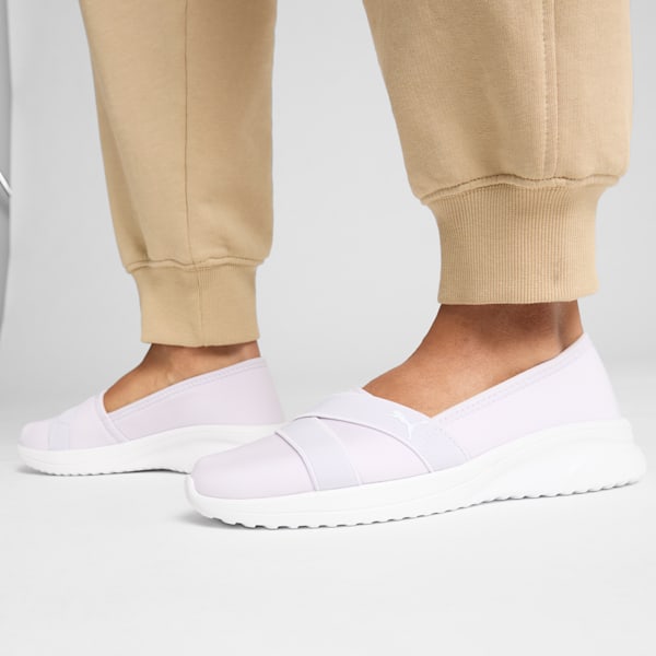 Adelina 2 Women's Slip-On Shoes, Lilac Frost-PUMA White, extralarge