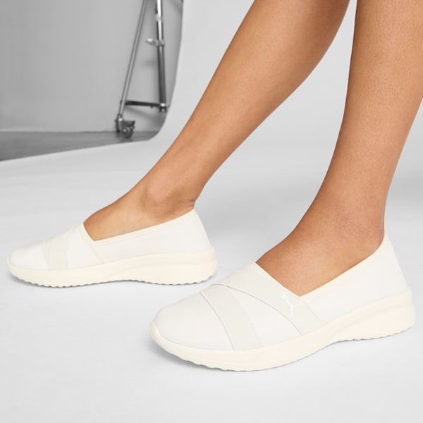 Adelina 2 Women's Slip-On Shoes, Frosted Ivory-PUMA White, extralarge