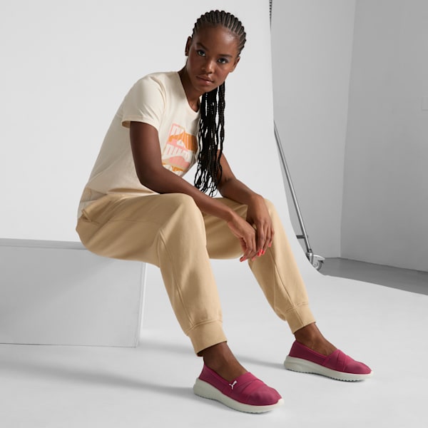 Adelina 2 Women's Slip-On Shoes, Port-Warm White, extralarge