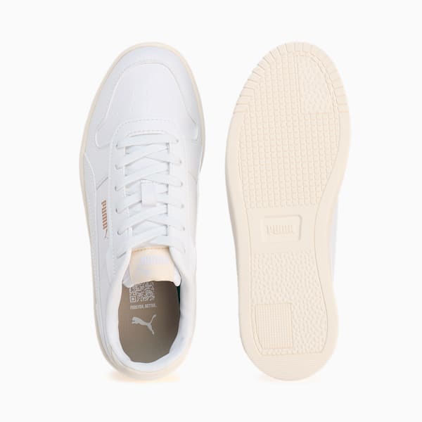 ウィメンズ キャリーナ ストリート 撥水 スニーカー, PUMA White-Frosted Ivory-PUMA Gold, extralarge-JPN