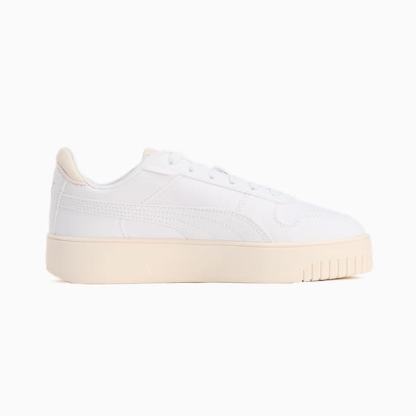 ウィメンズ キャリーナ ストリート 撥水 スニーカー, PUMA White-Frosted Ivory-PUMA Gold, extralarge-JPN