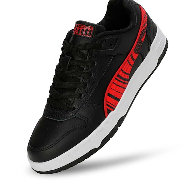 RBD Game Low V1 Youth Shoes, PUMA Black-For All Time Red-PUMA White, extralarge-IND