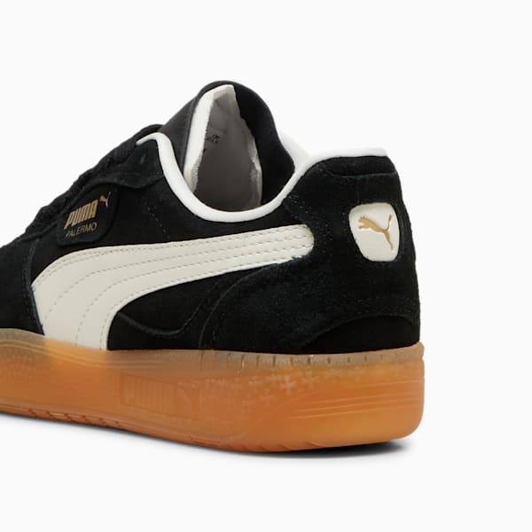 Palermo Moda Xtra Gum Sneakers Women, PUMA Black-Frosted Ivory-PUMA Gold, extralarge