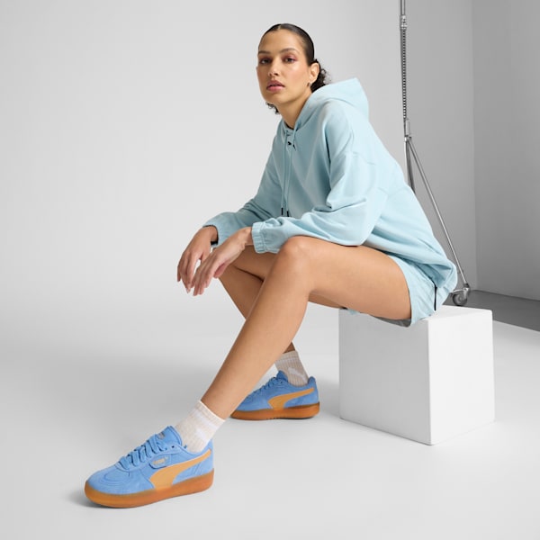 Tenis para mujer Palermo Moda Xtra Gum, Team Light Blue-Almost Apricot, extralarge