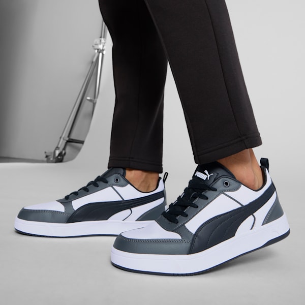 PUMA Dribble Sneakers, PUMA White-PUMA Black-Shadow Gray, extralarge