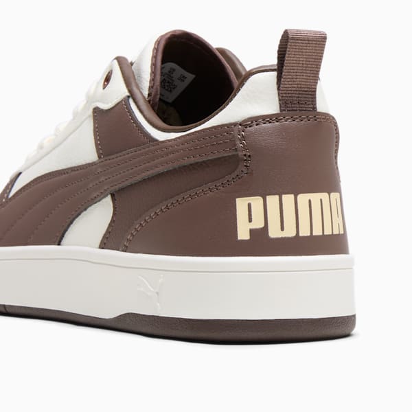 PUMA Dribble Sneakers, Warm White-Chestnut Brown, extralarge