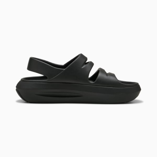 ウィメンズ プーマ フラッター サンダル, PUMA Black, extralarge-JPN