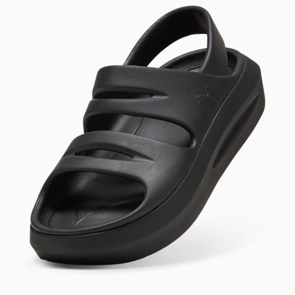 ウィメンズ プーマ フラッター サンダル, PUMA Black, extralarge-JPN