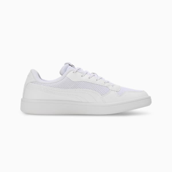 Smash Soft Cushioning Youth Sneakers, PUMA White-PUMA Black, extralarge-IND