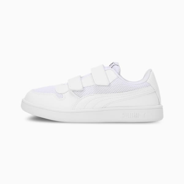 Smash Comfort Kid's Shoes, PUMA White-PUMA Black, extralarge-IND