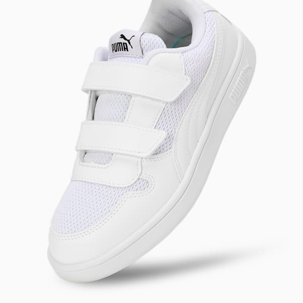 Smash Comfort Kid's Shoes, PUMA White-PUMA Black, extralarge-IND