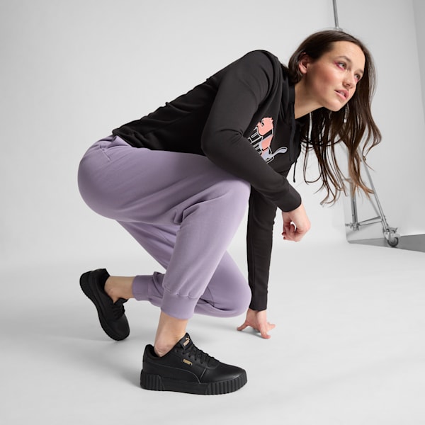 Tenis Mujer Carina Street Lux, PUMA Black-PUMA Gold, extralarge