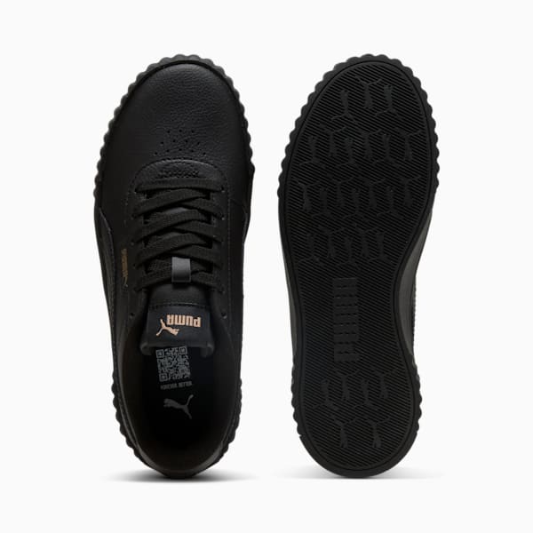 Tenis Mujer Carina Street Lux, PUMA Black-PUMA Gold, extralarge