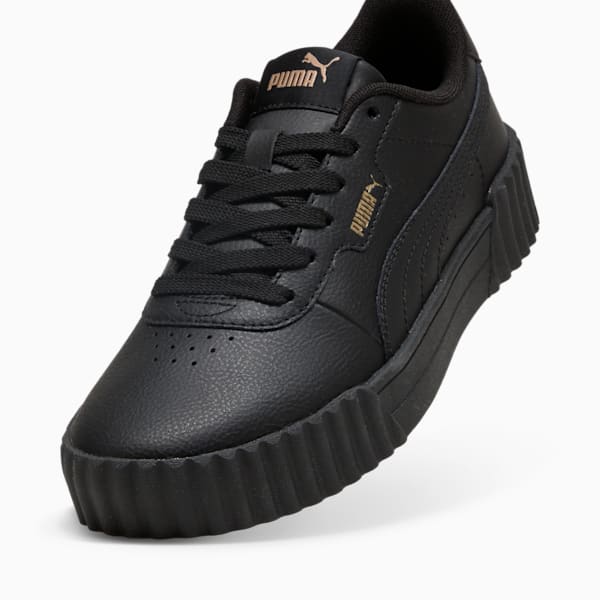 Tenis Mujer Carina Street Lux, PUMA Black-PUMA Gold, extralarge