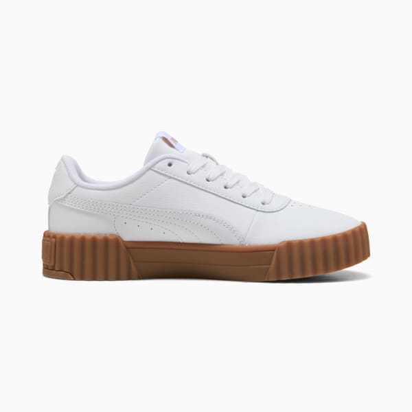 Carina 3.0 Women's Sneakers, PUMA White-PUMA Gold-Gum, extralarge